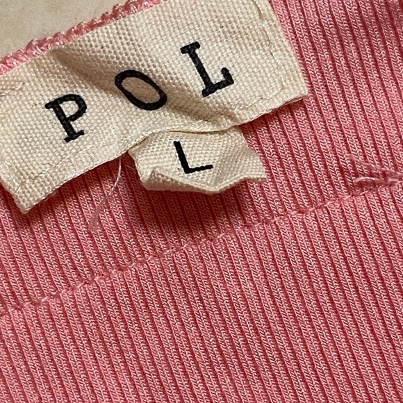 POL Light Weight Ruffle Trim Shorts In Light Baby Pink Size Large NWOT - Picture 10 of 11